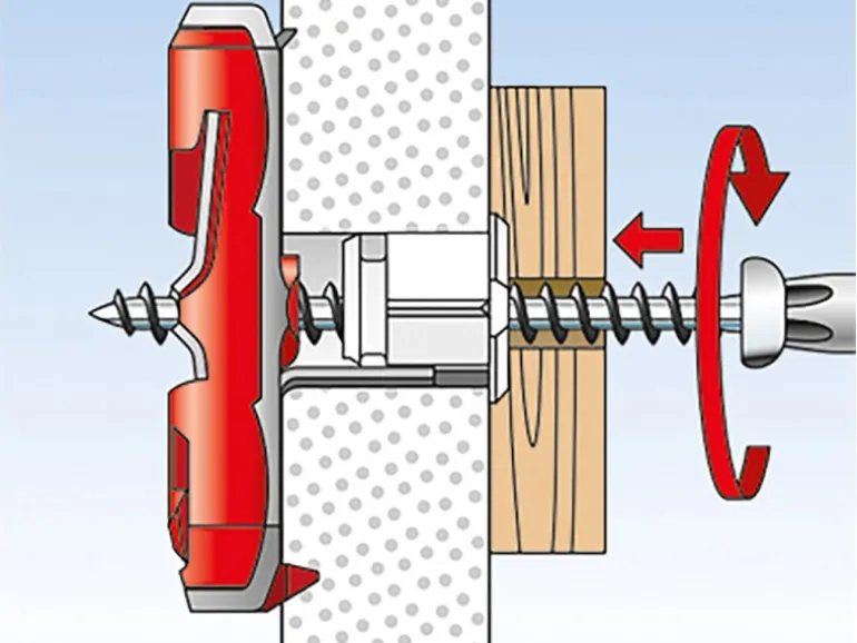 Fischer Kippdübel Duotec 10 S PH mit Panhead Schraube je 2 Stück