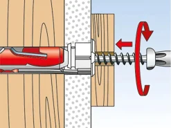 Fischer Kippdübel Duotec 10 S PH mit Panhead Schraube je 2 Stück
