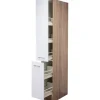 Flex-Well Classic Küchen-Apothekerhochschrank Florida30 cm Weiß-Sonoma Eiche