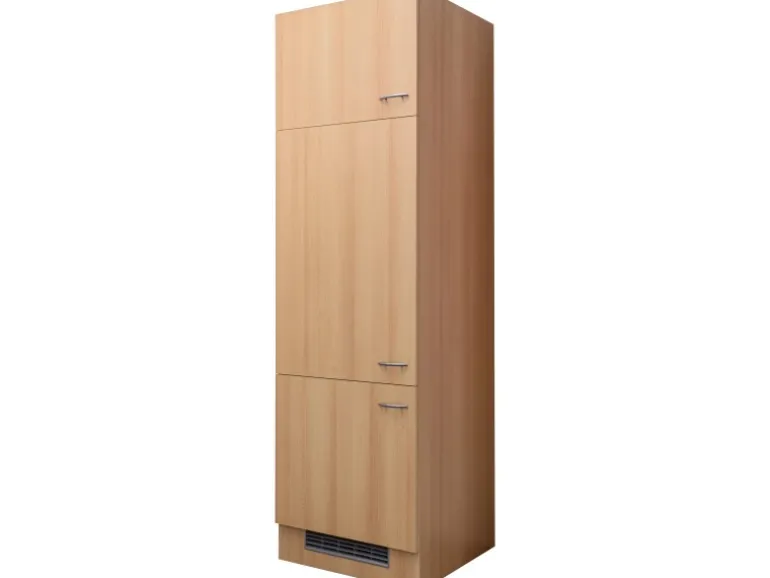 Flex-Well Classic Küchen-Geräteumbauschrank Nano 60 cm Buche Nachbildung