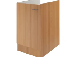 Flex-Well Classic Küchen-Spülenunterschrank Nano 50 cm Buche