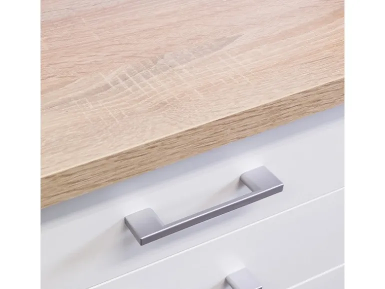 Flex-Well Classic Küchenzeile Florida 360 cm Weiß Matt - Sonoma Eiche