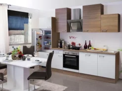 Flex-Well Classic Küchenzeile Florida 280 cm Sonoma Eiche-Weiß-Sonoma Eiche