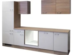 Flex-Well Classic Küchenzeile Florida 280 cm ohne E-Geräte Sonoma Eiche-Weiß