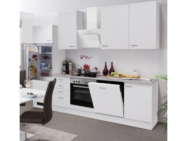 Flex-Well Classic Küchenzeile Wito 280 cm Weiß