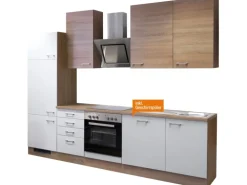 Flex-Well Classic Küchenzeile Florida 280 cm Sonoma Eiche-Weiß-Sonoma Eiche