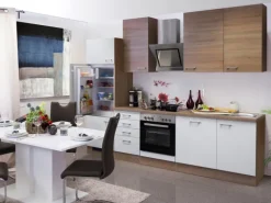 Flex-Well Classic Küchenzeile Florida 280 cm Sonoma Eiche-Weiß-Sonoma Eiche