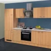 Flex-Well Classic Küchenzeile Nano 270 cm Buche Nachbildung
