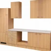 Flex-Well Classic Küchenzeile Nano 270 cm ohne E-Geräte Buche Nachbildung