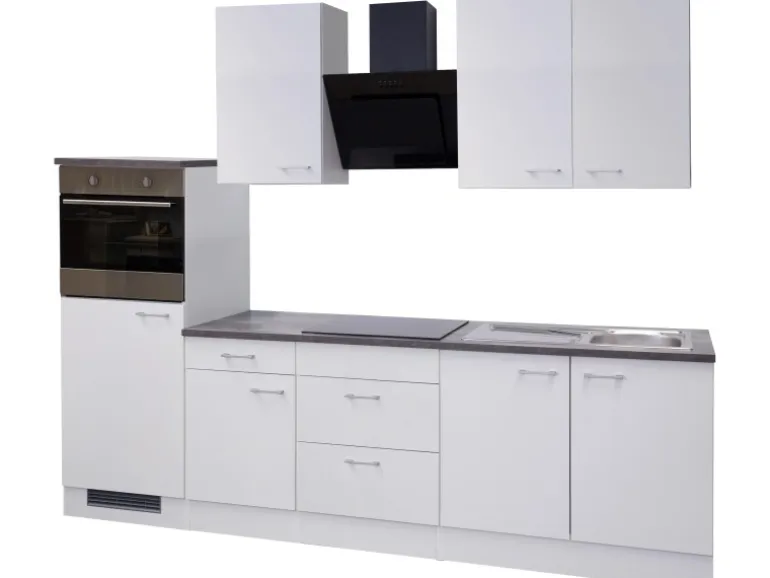 Flex-Well Classic Küchenzeile Lucca 270 cm Weiß