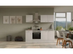 Flex-Well Classic Küchenzeile Wito 210 cm Weiß