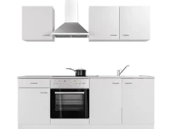 Flex-Well Classic Küchenzeile Wito 210 cm Weiß