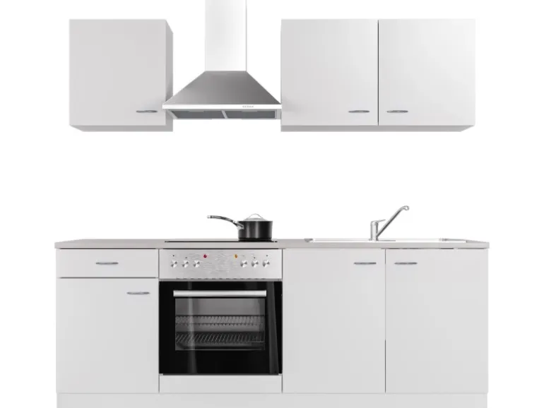 Flex-Well Classic Küchenzeile Wito 210 cm Weiß