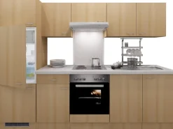 Flex-Well Classic Küchenzeile Nano 270 cm Buche Nachbildung