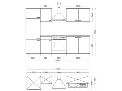Flex-Well Classic Küchenzeile Wito 270 cm Weiß