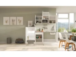 Flex-Well Classic Küchenzeile Lucca 210 cm Weiß matt - Caledonia