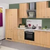 Flex-Well Classic Küchenzeile Nano 310 cm Buche Nachbildung