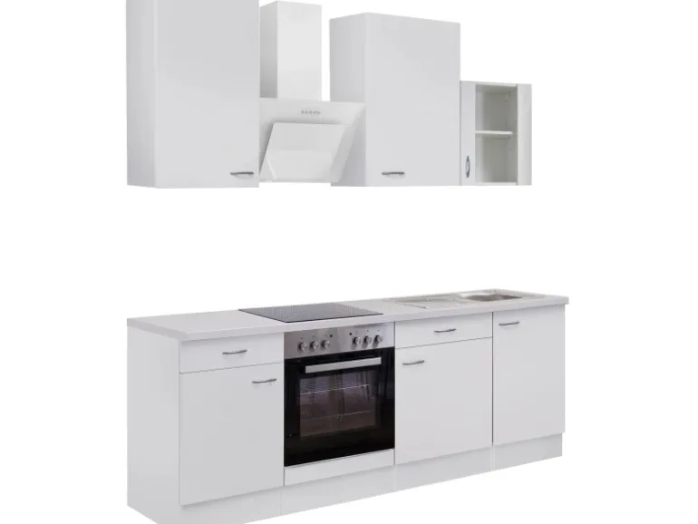 Flex-Well Classic Küchenzeile Wito 220 cm Weiß