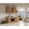 Flex-Well Classic Küchenzeile Nano 220 cm Buche