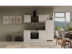 Flex-Well Classic Küchenzeile Wito 220 cm Weiß