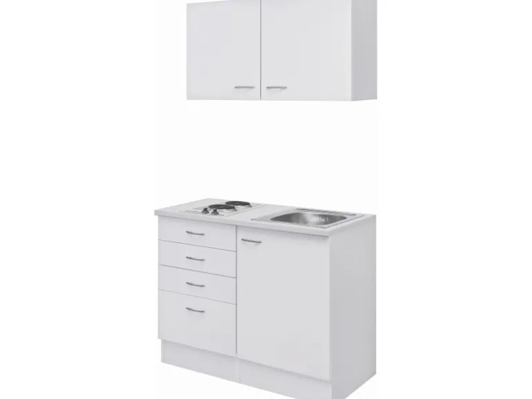 Flex-Well Classic Miniküche Wito 100 cm Weiß
