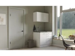 Flex-Well Classic Miniküche Lucca 100 cm Weiß matt - Caledonia