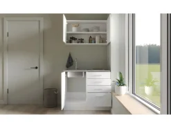 Flex-Well Classic Miniküche Lucca 100 cm Weiß matt - Caledonia