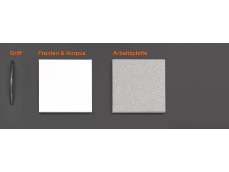 Flex-Well Classic Musterpaket Küchenzeile Wito Weiß