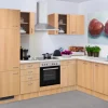 Flex-Well Classic Winkelküche Nano 280 cm Buche Nachbildung