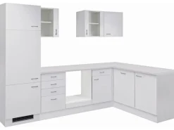 Flex-Well Classic Winkelküche Wito 280 cm ohne E-Geräte Weiß