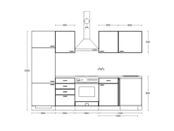 Flex-Well Classic Winkelküche Wito 280 cm Weiß