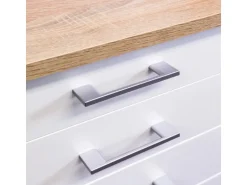 Flex-Well Classic Winkelküche Florida 280 cm ohne E-Geräte Sonoma Eiche-Weiß