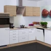 Flex-Well Classic Winkelküche Florida 280x170 cm Weiß-Sonoma Eiche Nachbildung