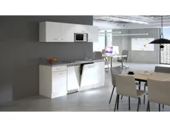 Flex-Well Exclusiv Büroküche Joelina 210 cm Weiß