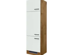 Flex-Well Exclusiv Geräteumbauschrank Vintea 60cm Magnolie matt - Lancelot Oak