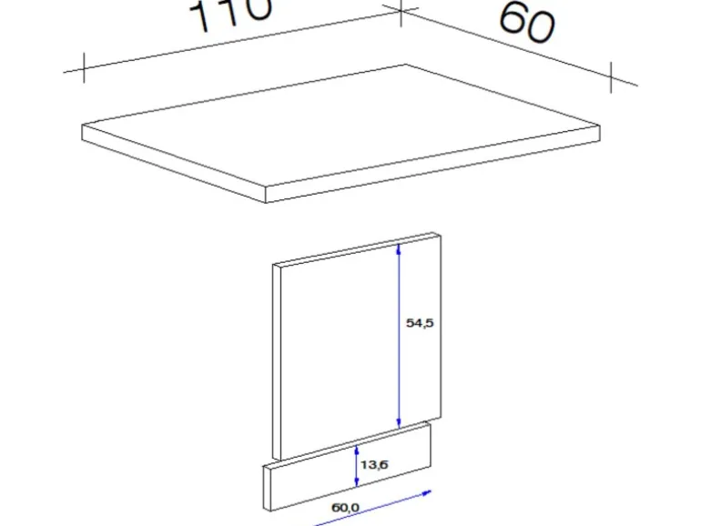 Flex-Well Exclusiv Geschirrspüler-Paket teilintegriert Orlando Kaschmir-Eiche