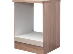 Flex-Well Exclusiv Herdumbauschrank Orlando 60cm Kaschmir Glanz-Sonoma Eiche