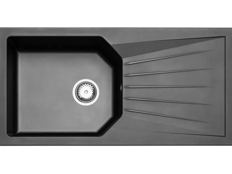 Flex-Well Exclusiv Küche 1701-017sWS Cara 220 cm Schilfgrün matt - Artisan Eiche