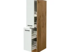 Flex-Well Exclusiv Küchen-Apothekerschrank Vintea 30cm Magnolie-Lancelot Oak