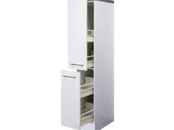 Flex-Well Exclusiv Küchen-Apothekerschrank Joelina 30 cm Weiß