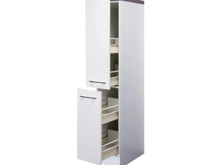 Flex-Well Exclusiv Küchen-Apothekerschrank Joelina 30 cm Weiß