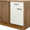 Flex-Well Exclusiv Küchen-Eck-Unterschrank Vintea 110x60cm Magnolie-Lancelot Oak