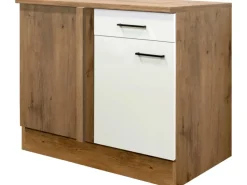 Flex-Well Exclusiv Küchen-Eck-Unterschrank Vintea 110x60cm Magnolie-Lancelot Oak
