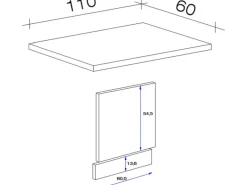 Flex-Well Exclusiv Küchen-Geschirrspüler-Paket teilintegriert Valero Weiß-Eiche