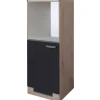 Flex-Well Exclusiv Küchen-Geräteumbauschr. Lara 60cm Anthra.-San Remo Eiche