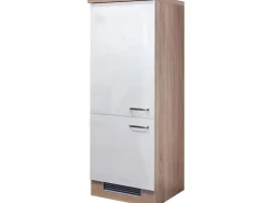 Flex-Well Exclusiv Küchen-Geräteumbauschrank Valero 60 cm Hochglanz Weiß