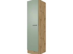 Flex-Well Exclusiv Küchen-Geschirrschr. Cara 50cm Schilfgrün-Artisan Eiche