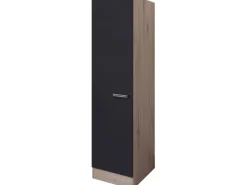 Flex-Well Exclusiv Küchen-Geschirrschrank Lara 50 cm Anthrazit-San Remo Eiche