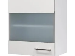 Flex-Well Exclusiv Küchen-Glas-Hängeschrank Joelina 50 cm Weiß