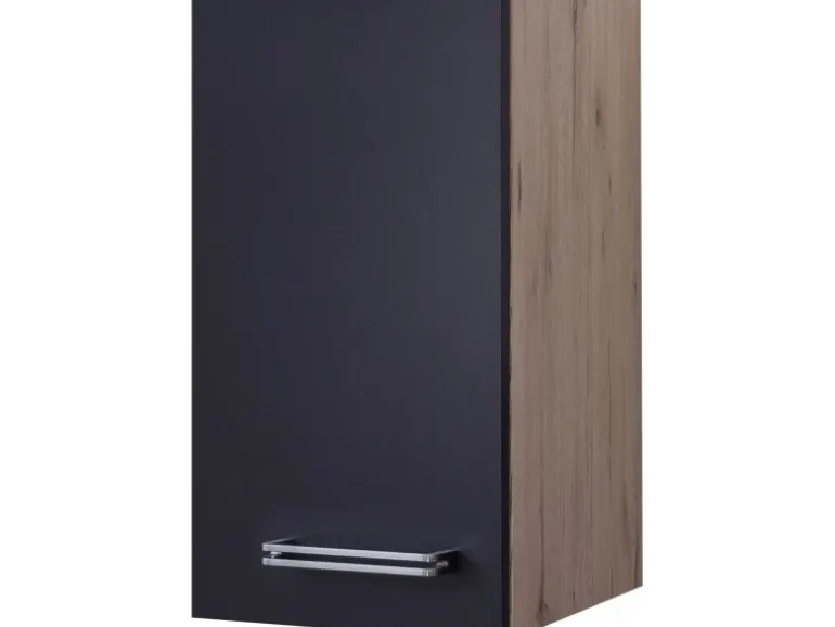 Flex-Well Exclusiv Küchen-Hängeschrank Lara 30 cm Anthrazit-San Remo Eiche